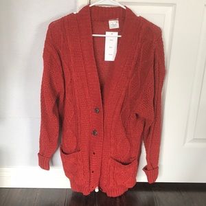 Oversized Rust Cardigan 🌺